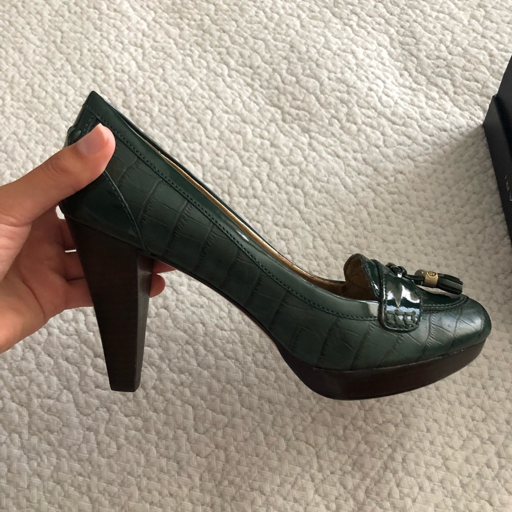 Circa Joan & David Patent Leather Tassle Heels